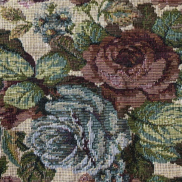 Floral tapestry fabric. 56x42 inches. - Picture 5 of 8